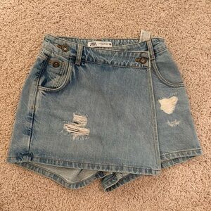 Zara Women's Blue Denim skort